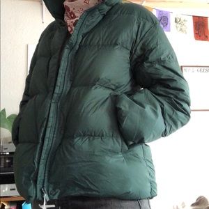 marimekko-lined ultralight down puffer jacket